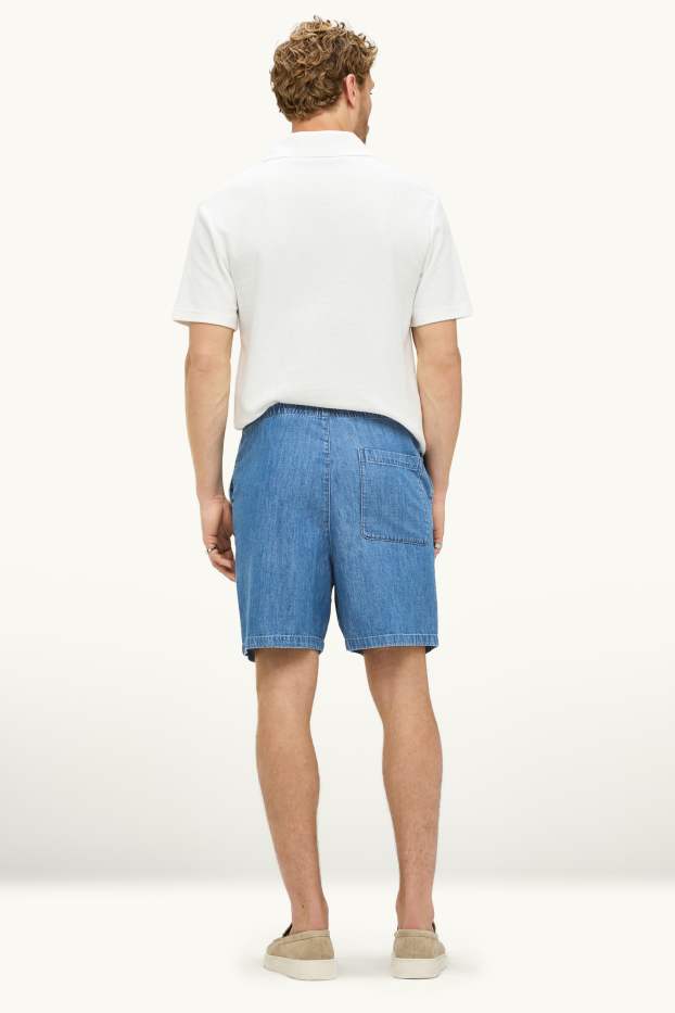 Hommes - Short en jean - jean bleu