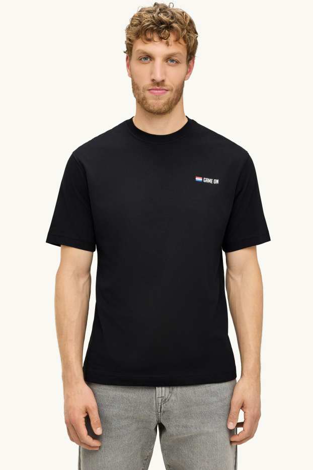 Uomo - T-Shirt - Olanda - relaxed fit - nero