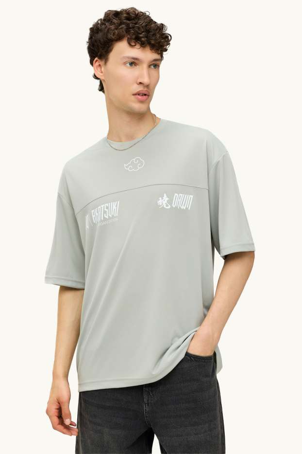 Men - T-shirt - oversized - Naruto - light green