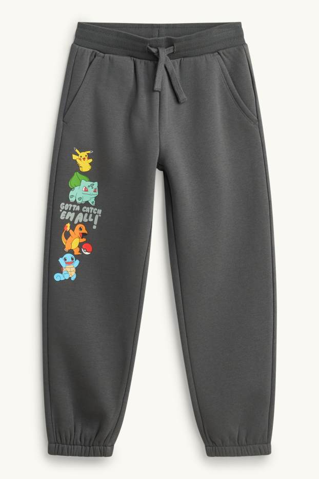 Copii - Băieți - Pokémon - set - hanorac și pantaloni de trening - 2 piese - albastru / gri închis