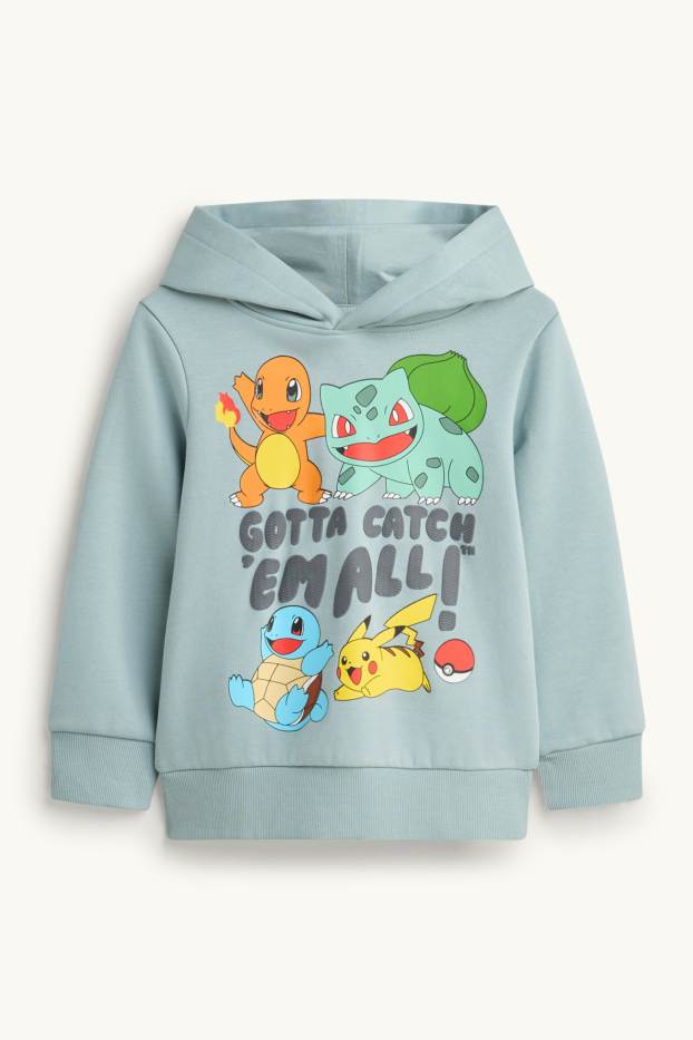 Copii - Băieți - Pokémon - set - hanorac și pantaloni de trening - 2 piese - albastru / gri închis
