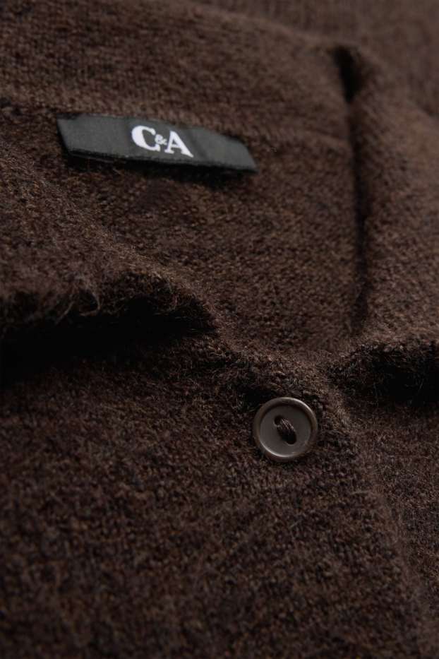 Women - Cardigan - dark brown