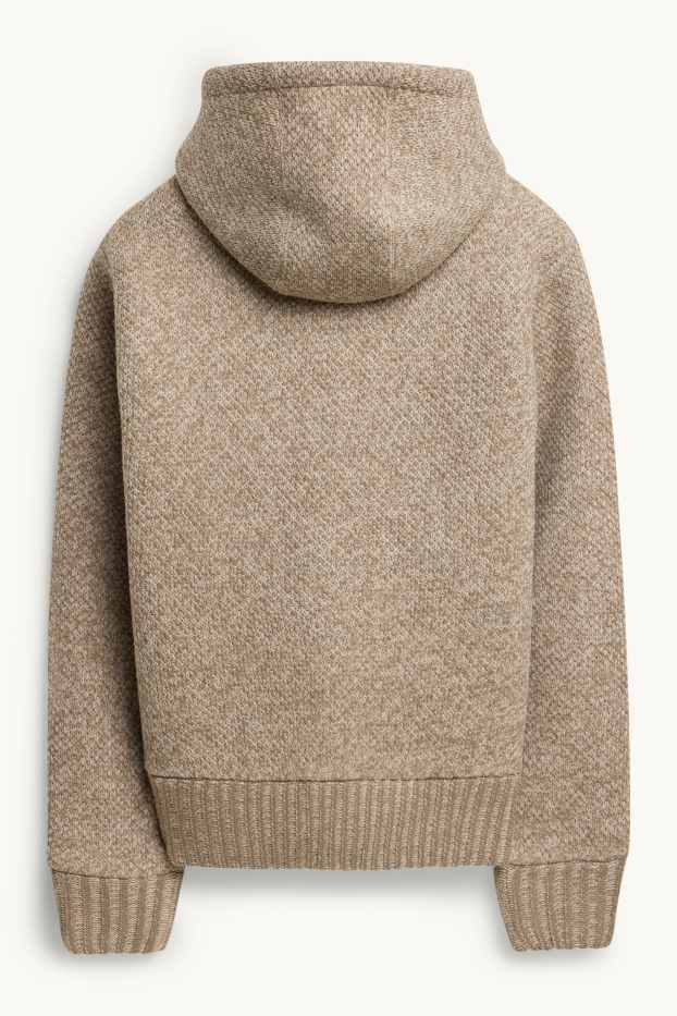 Men - Zip-through hoodie - beige-melange