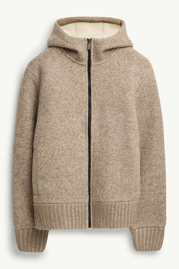 Men - Zip-through hoodie - beige-melange