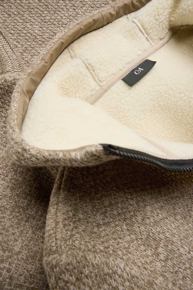 Men - Zip-through hoodie - beige-melange