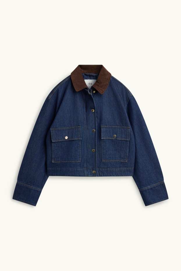 Damen - Jeansjacke - dunkeljeansblau