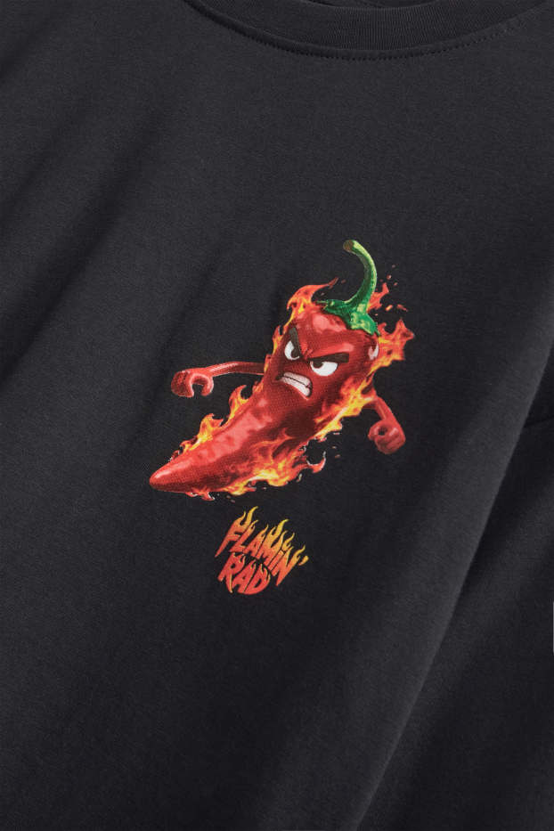 Enfants garçons - Piment - haut à manches longues - noir