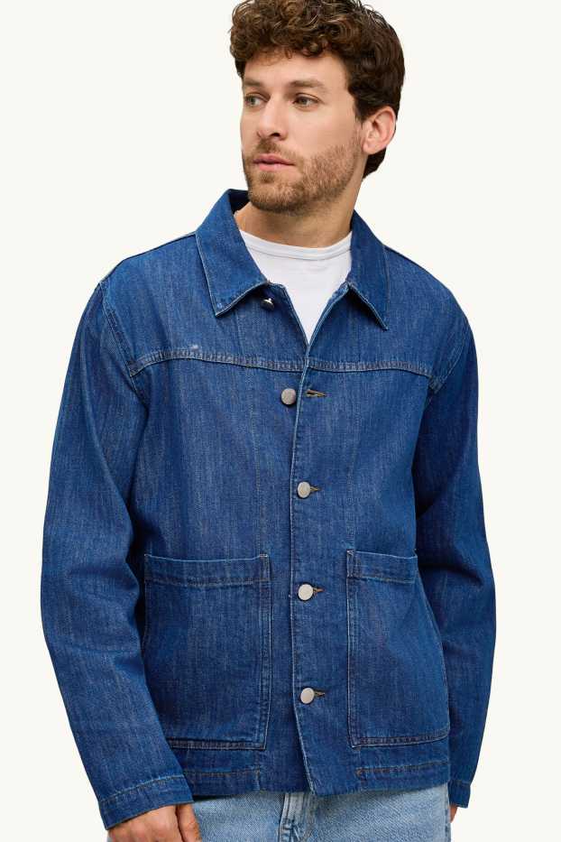 Herren - Jeansjacke - jeansblau