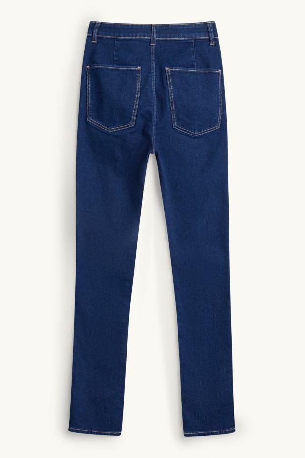 Damen - Jegging Jeans - High Waist - dunkeljeansblau