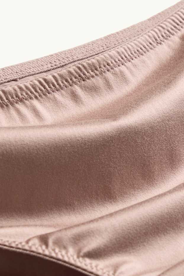 Damen - Satin-Slip - hellbraun