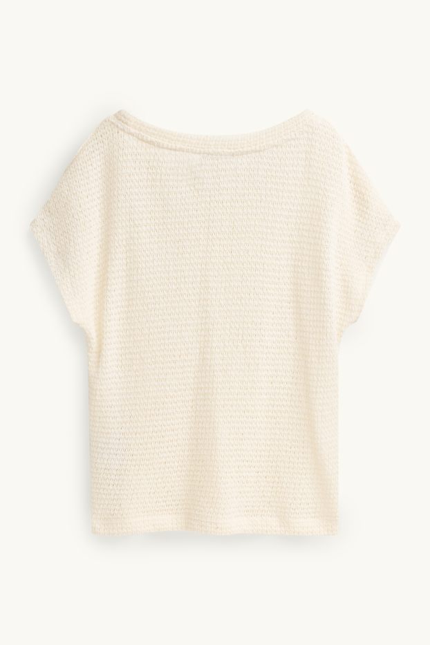 Women - T-shirt - cremewhite