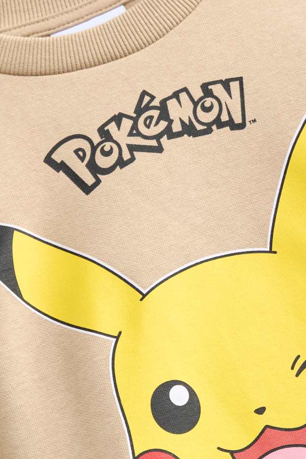 Children Boys - Pokémon - Pikachu - sweatshirt - beige