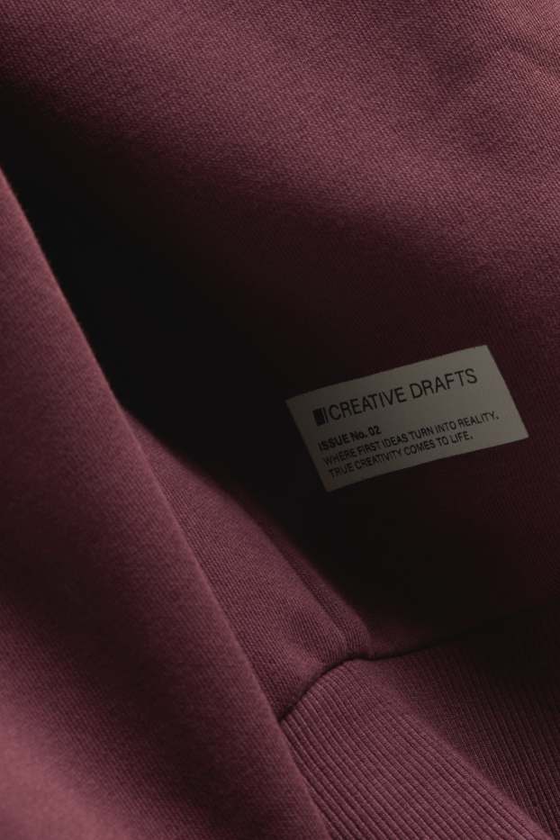 Pánské - Mikina - bordeaux