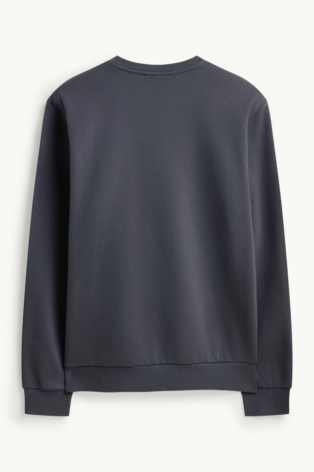 Herren - Sweatshirt - blau  / dunkelgrau