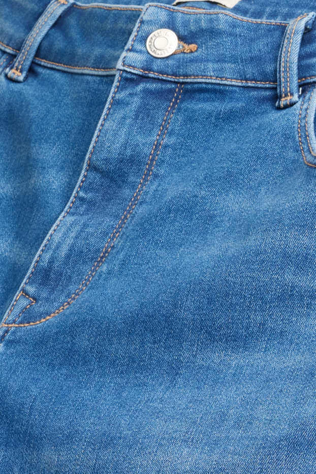 Femei - Slim jeans - talie medie - jeans modelatori - LYCRA® - denim-albastru