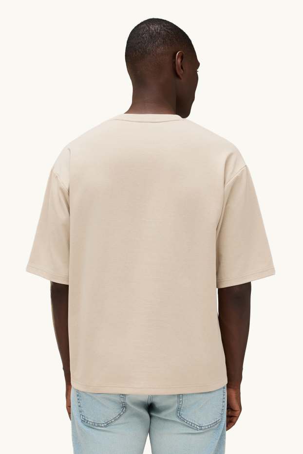 Bărbați - Tricou - relaxed fit - bej