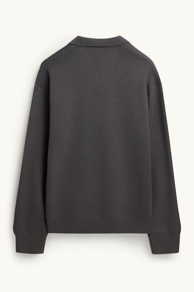 Hommes - Pull - gris foncé