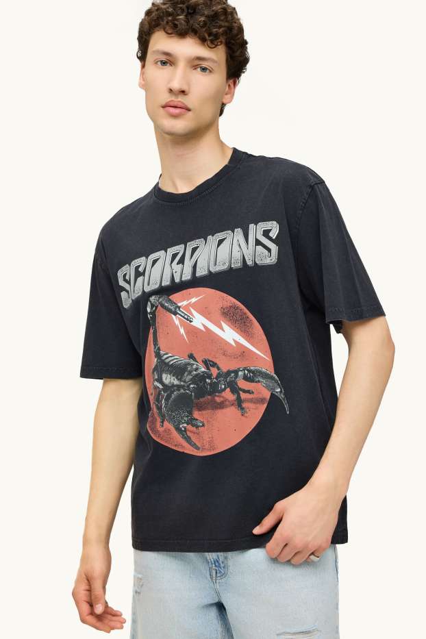 Herren - T-Shirt - Relaxed Fit - Scorpions - anthrazit