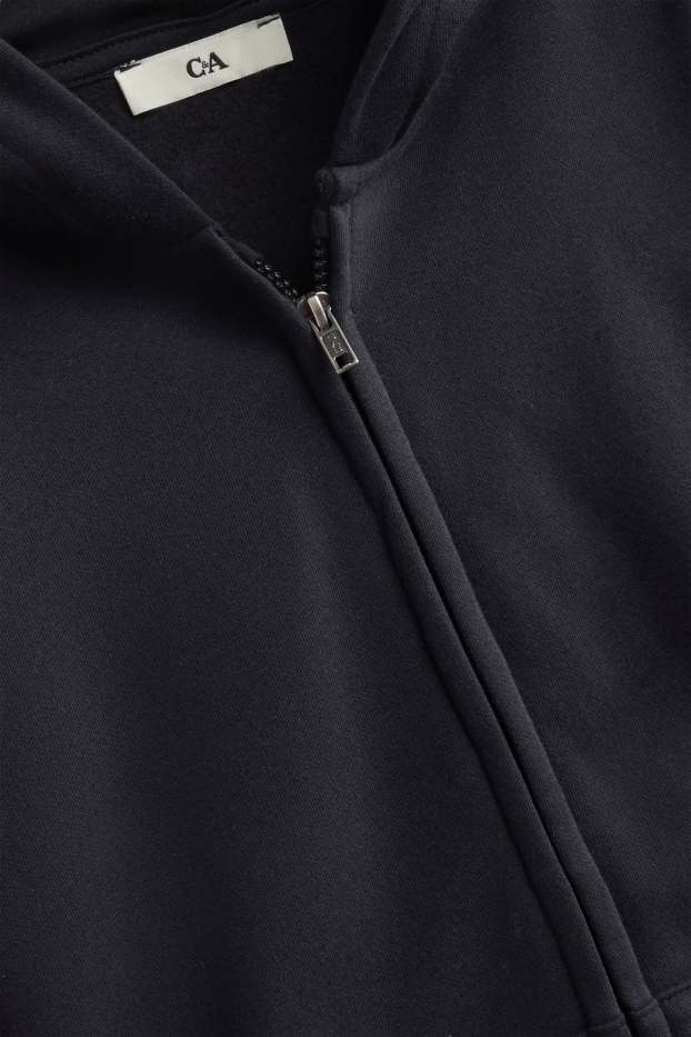 Enfants garçons - Sweat zippé à capuche - noir