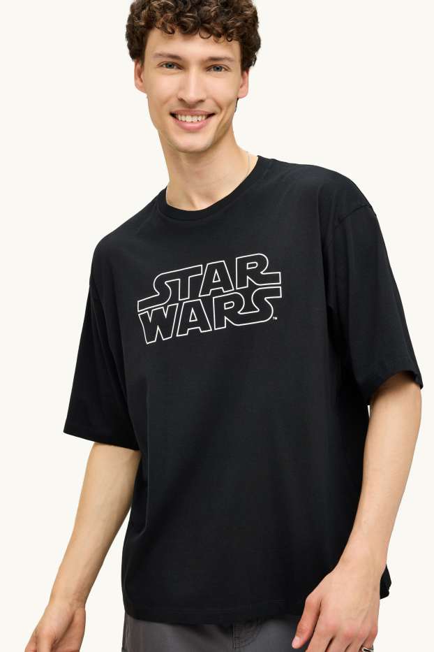 Herren - T-Shirt - Oversized - Star Wars - schwarz