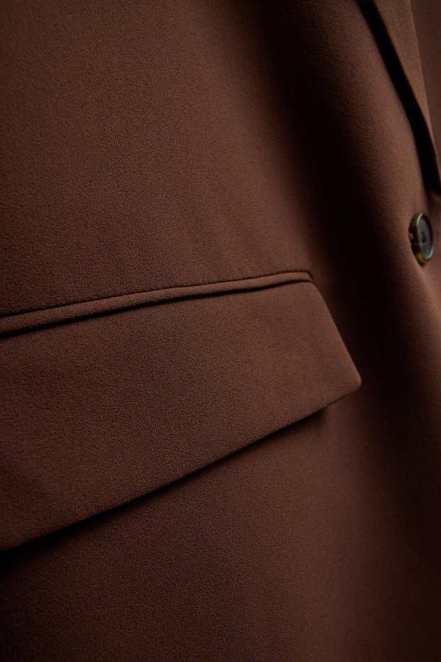 Damen - Longblazer - Regular Fit - braun