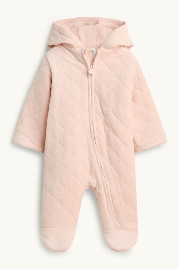 Baby: meisjes - Baby-overall - met patroon - lichtrose