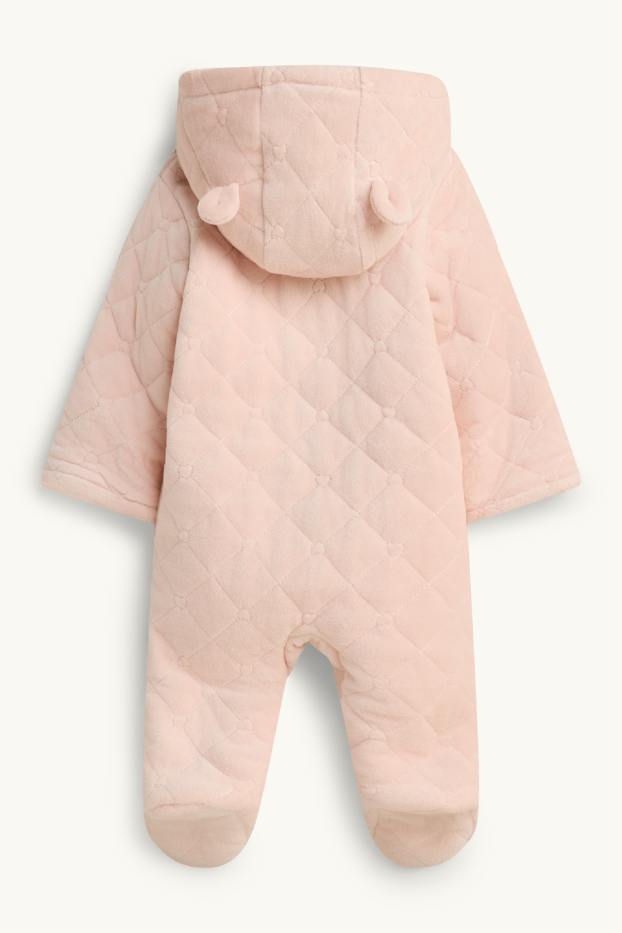 Baby: meisjes - Baby-overall - met patroon - lichtrose