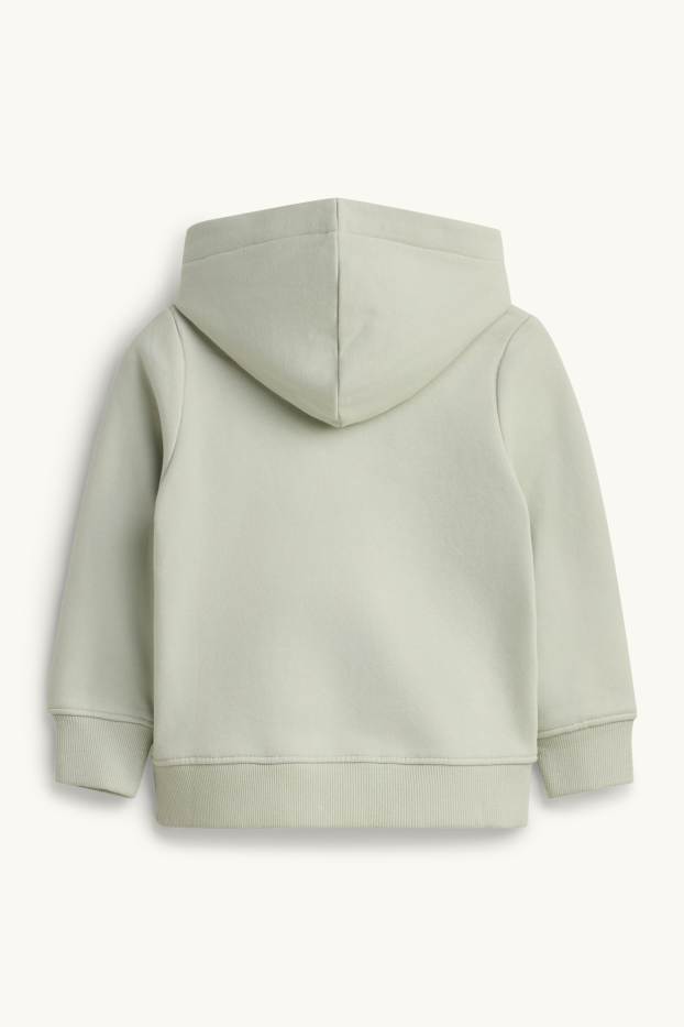 Kinder Buben - Dino, Bär und Wald - Hoodie - hellgrün