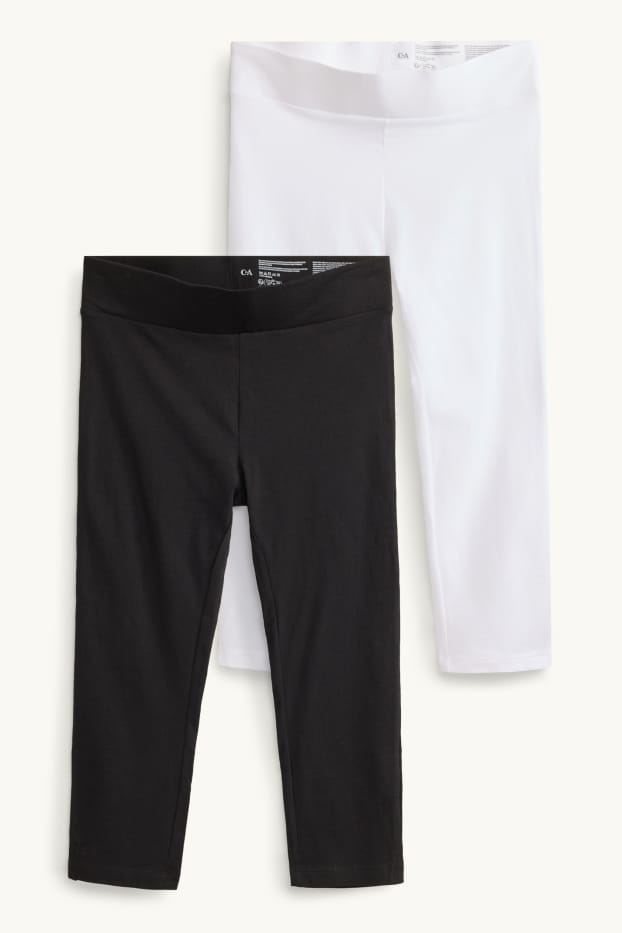 Mujer - Pack de 2 - leggings piratas - blanco