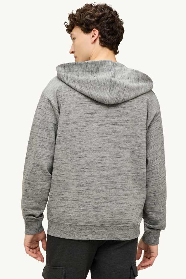 Home - Dessuadora oberta amb caputxa - gris jaspiat