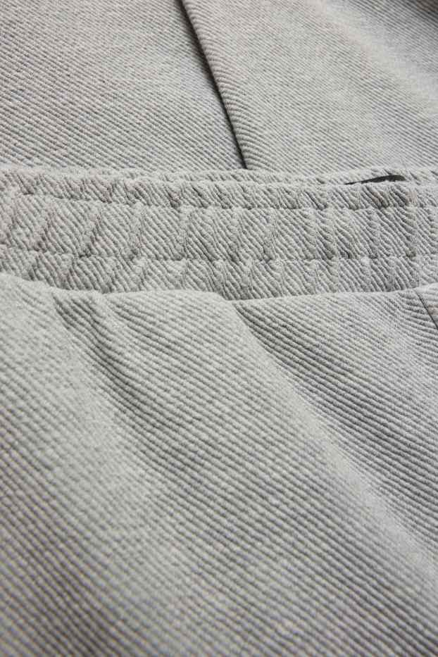 Herren - Jogginghose - strukturiert - hellgrau-melange