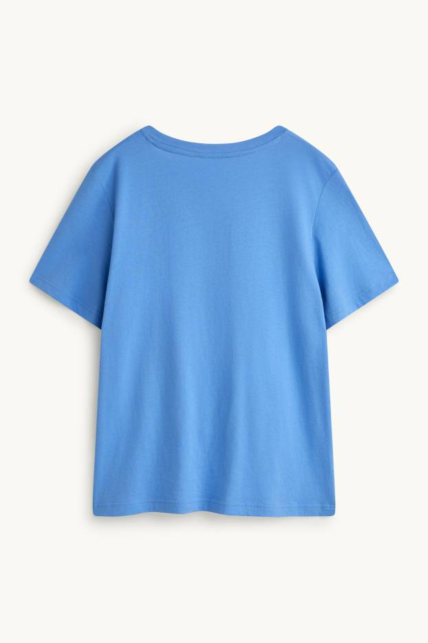 Women - T-shirt - regular fit - Mickey Mouse - light blue