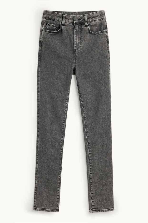 Damen - Jegging Jeans - High Waist - dunkeljeansgrau