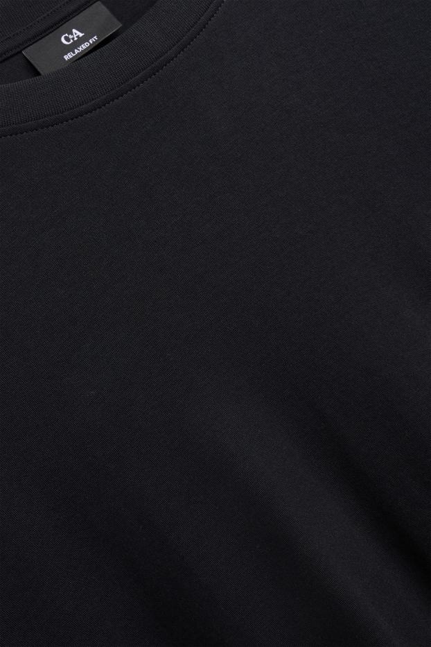 Uomo - Maglia a maniche lunghe - relaxed fit - nero