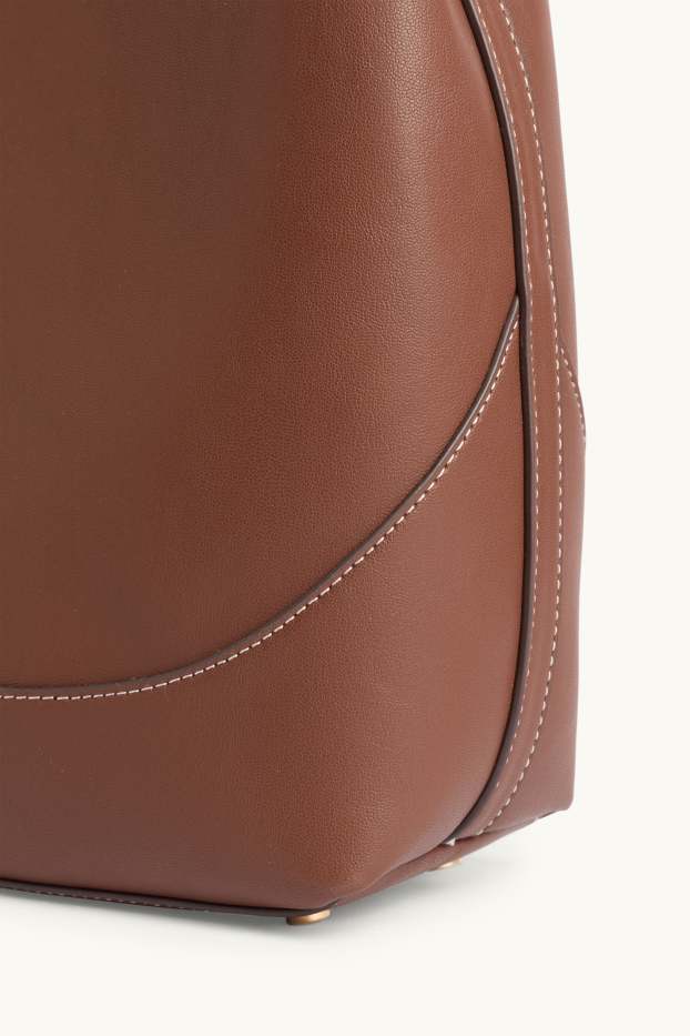Donna - Borsa a tracolla - similpelle - marrone