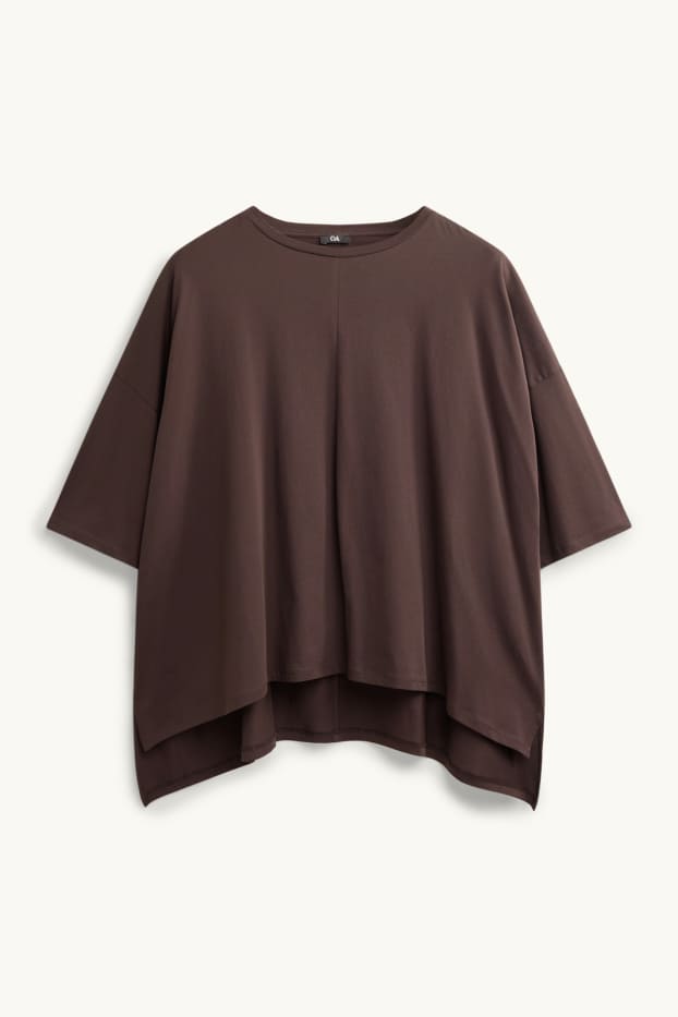 Femmes - T-shirt - regular fit - marron foncé