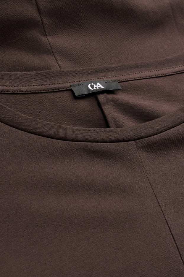 Femmes - T-shirt - regular fit - marron foncé