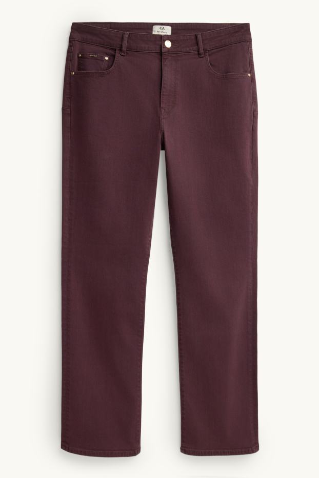 Femmes - Bootcut jean - mid waist - jean galbant - LYCRA® - marron foncé