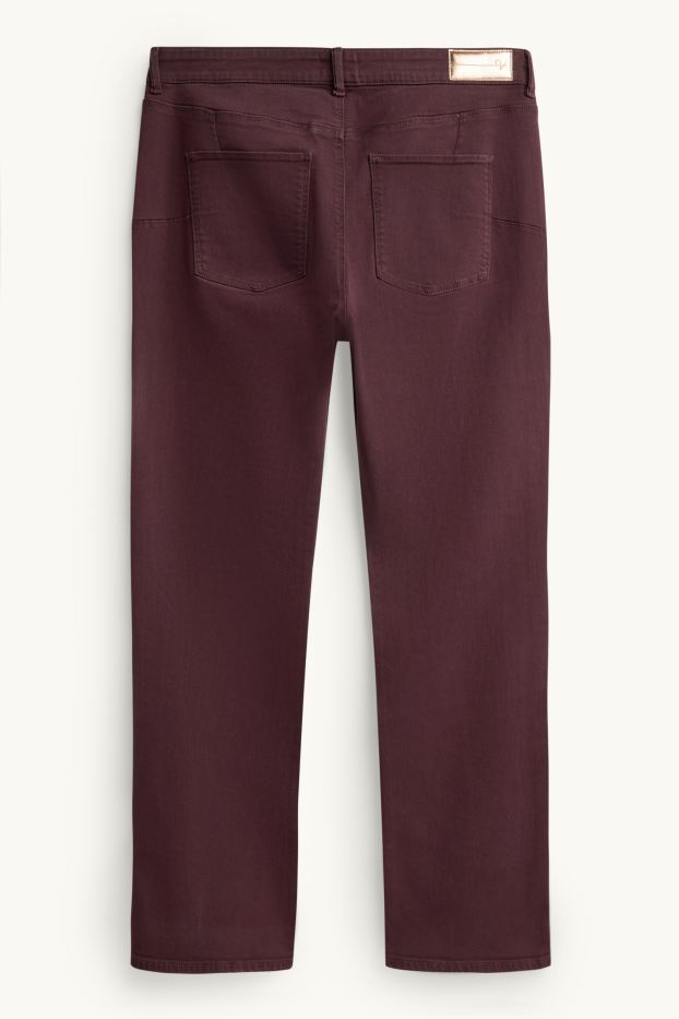 Femmes - Bootcut jean - mid waist - jean galbant - LYCRA® - marron foncé