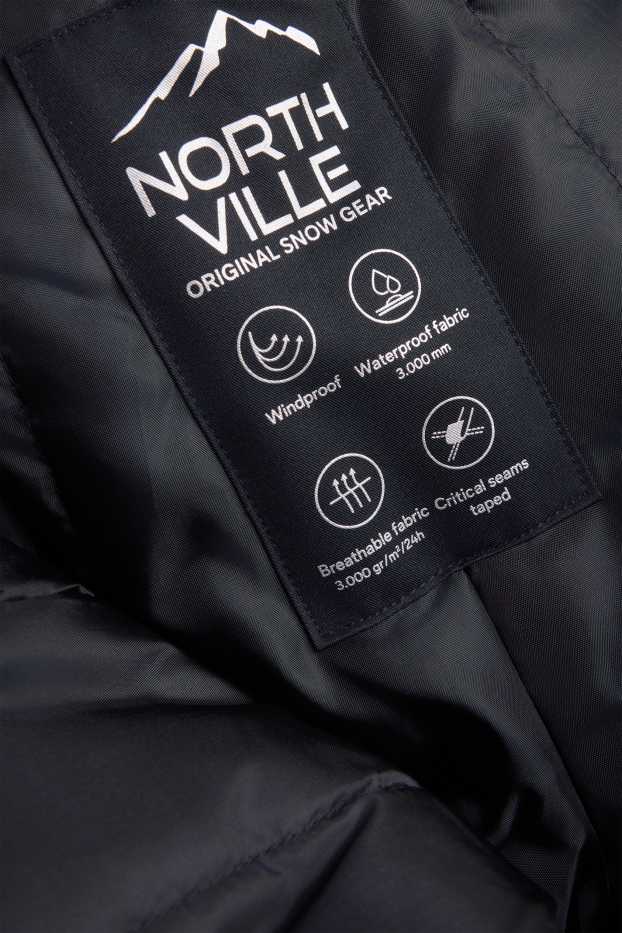 Enfants garçons - Pantalon de ski - imperméable - noir