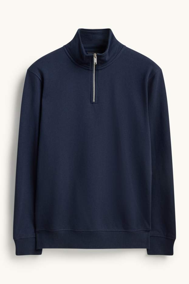 Heren - Sweatshirt - donkerblauw