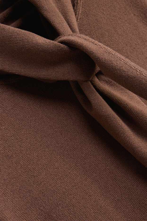 Women - Jumper - short sleeve - brown