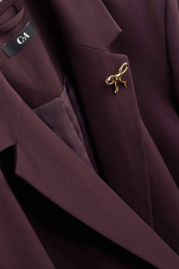Damen - Blazer - Relaxed Fit - dunkelbraun