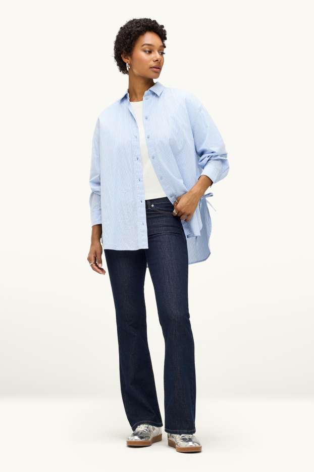 Donna - Jeans bootcut - vita bassa - jeans blu scuro
