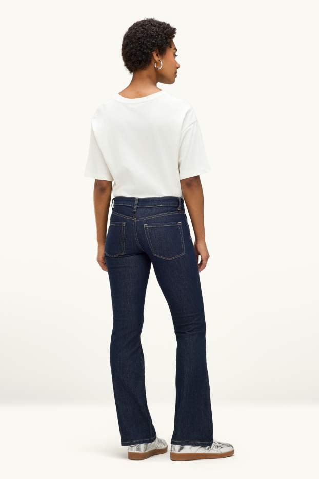 Donna - Jeans bootcut - vita bassa - jeans blu scuro