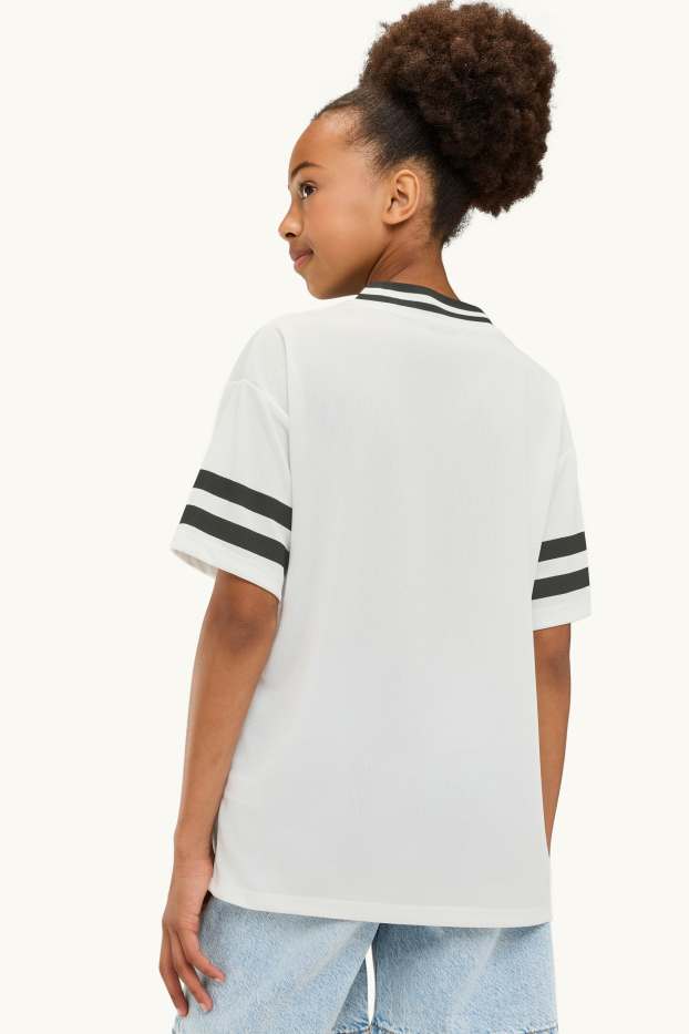 Enfants filles - San Diego - T-shirt - Oversize - blanc / noir