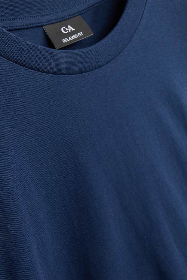 Herren - T-Shirt - Relaxed Fit - dunkelblau