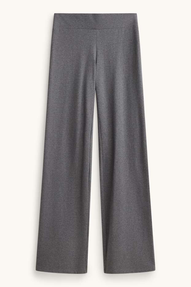 Femei - Straight leggings - gri melanj