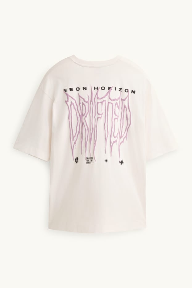 Hommes - T-shirt - Oversize - blanc