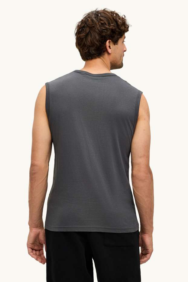 Heren - Tanktop - donkergrijs